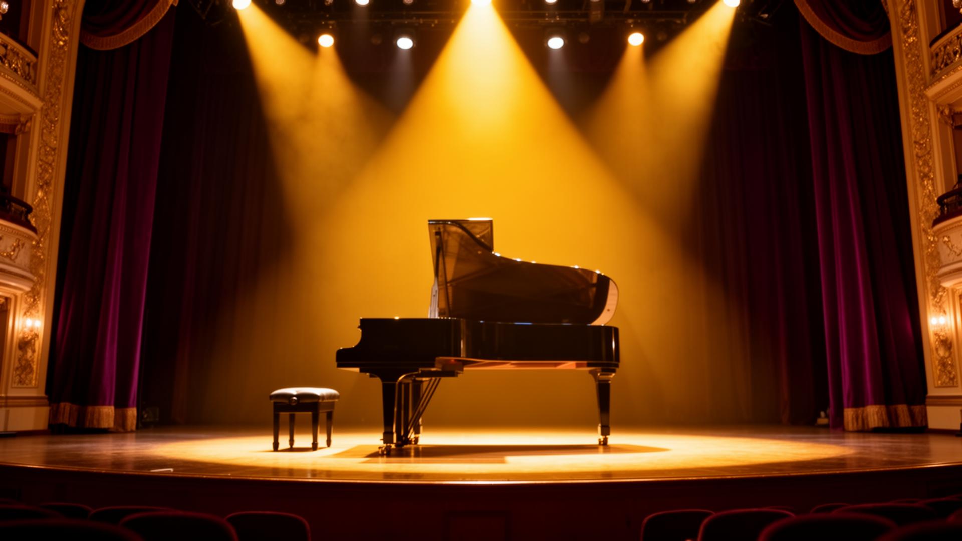 Lorraine Nolan performing on stage with piano - Professional singer and vocal coach